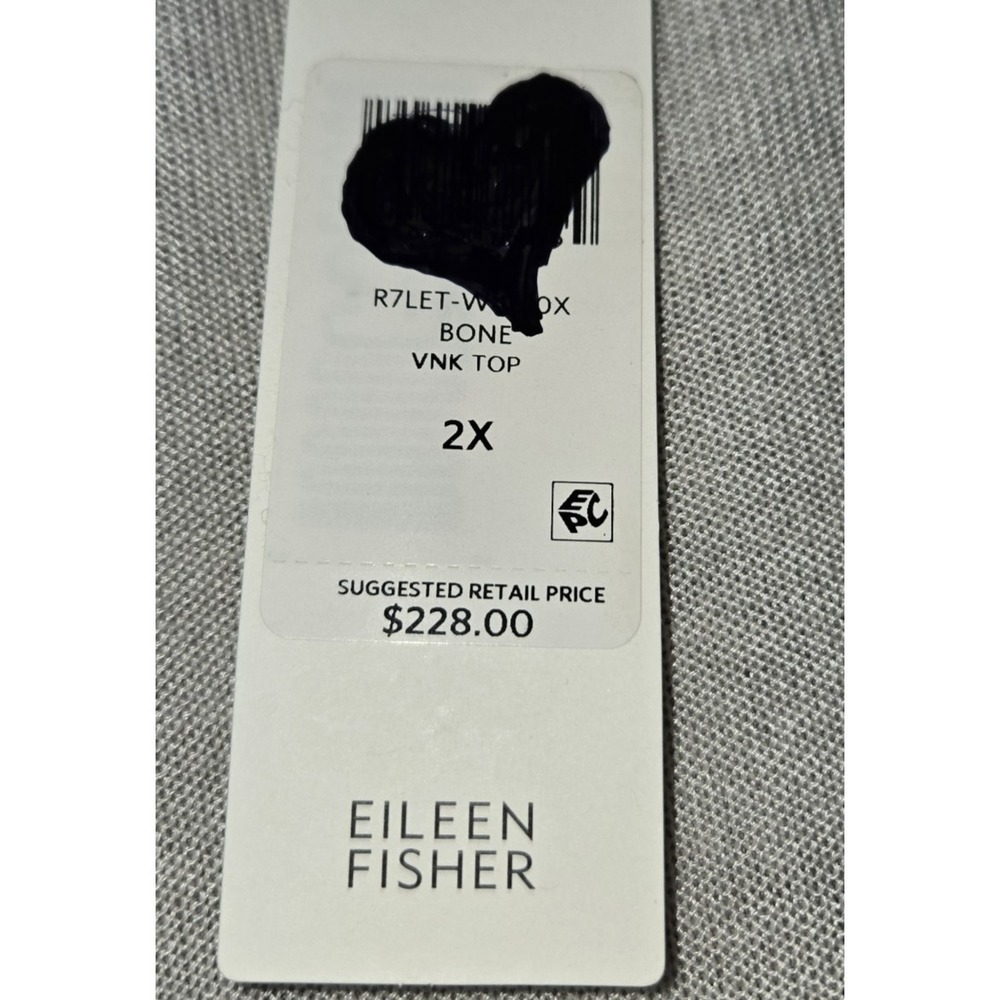 NWT Eileen Fisher Women's Sweater Sleek Tencel Merino Wool Knit Lightweight 2X - Picture 11 of 11